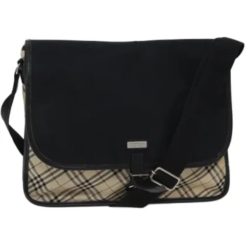 Pre-owned Cross Body Bags, female, , Size: ONE SIZE Pre-owned Canvas shoulder-bags - Burberry Vintage - Modalova