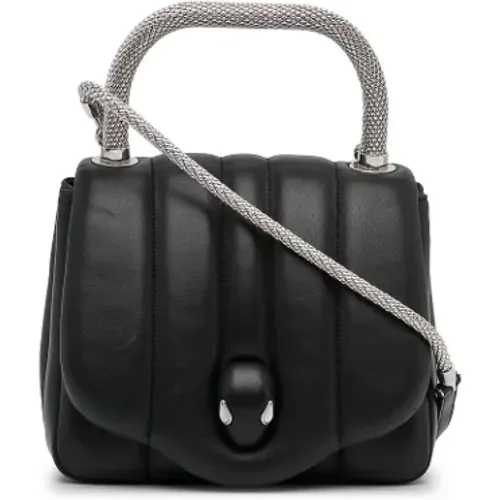 Pre-owned Cross Body Bags, female, , Size: ONE SIZE Pre-owned Leather shoulder-bags - Bvlgari Vintage - Modalova