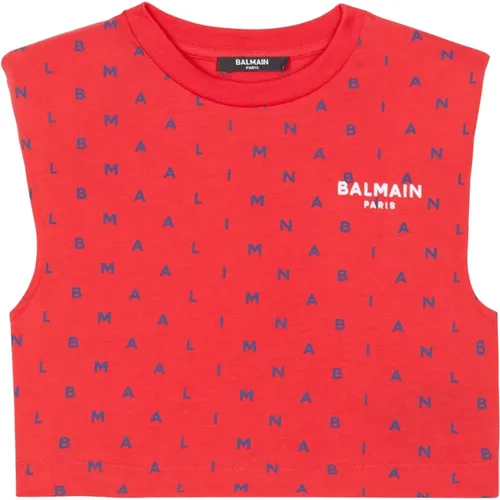 Shirt mit Buchstaben Balmain - Balmain - Modalova