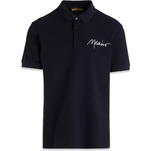 Klassisches Polo , Herren, Größe: XL - Moschino - Modalova