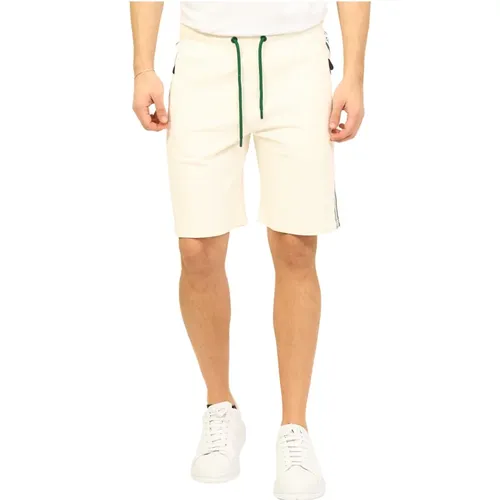 Cotton Mens Bermuda Shorts , male, Sizes: M, 3XL, L, S, XL - Bikkembergs - Modalova