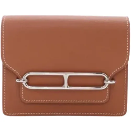 Pre-owned Wallets, female, , Size: ONE SIZE Pre-owned Leather wallets - Hermès Vintage - Modalova