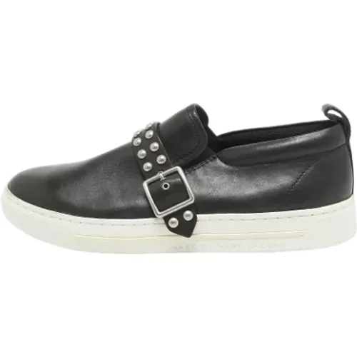 Pre-owned Flats, female, , Size: 7 US Pre-owned Leather sneakers - Marc Jacobs Pre-owned - Modalova