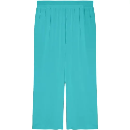 Jersey Cropped Hose , Damen, Größe: XS - Fiorella Rubino - Modalova