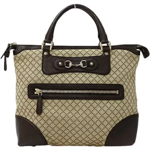 Pre-owned Tote Bags, female, , Size: ONE SIZE Pre-owned Canvas gucci-bags - Gucci Vintage - Modalova