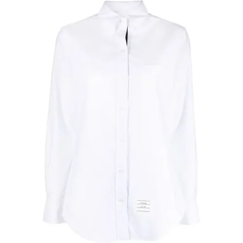 Button-Down Oxford Shirt , female, Sizes: S, 2XS, 3XS, XS - Thom Browne - Modalova