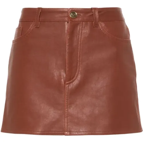 Leather Mini Skirts , female, Sizes: S, XS - ETRO - Modalova