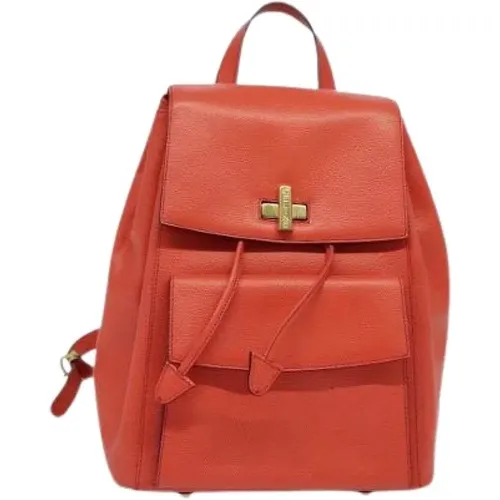 Pre-owned Backpacks, female, , Size: ONE SIZE Pre-owned Leather Backpack - Celine Vintage - Modalova