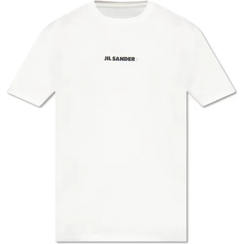 Cotton T-shirt with a logo , male, Sizes: S, XL, M, L - Jil Sander - Modalova