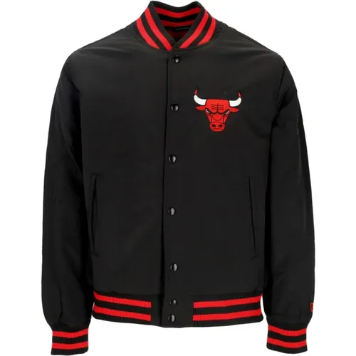 Chicago Bulls Bomber Jacket /Red , male, Sizes: XL - new era - Modalova