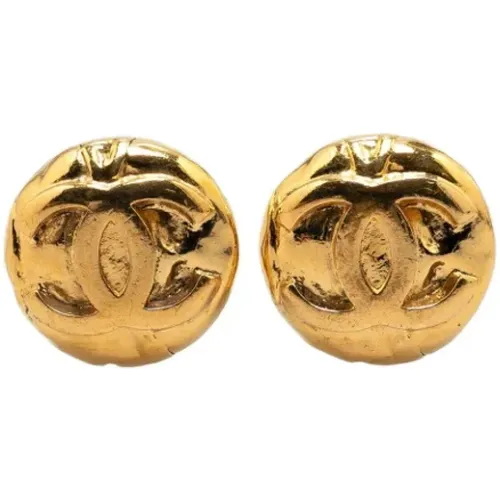 Pre-owned Metal earrings , female, Sizes: ONE SIZE - Chanel Vintage - Modalova