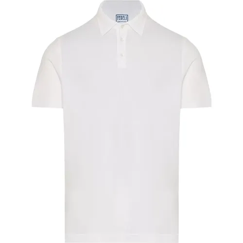 Slim Fit Baumwoll Polo Shirt Fedeli - Fedeli - Modalova