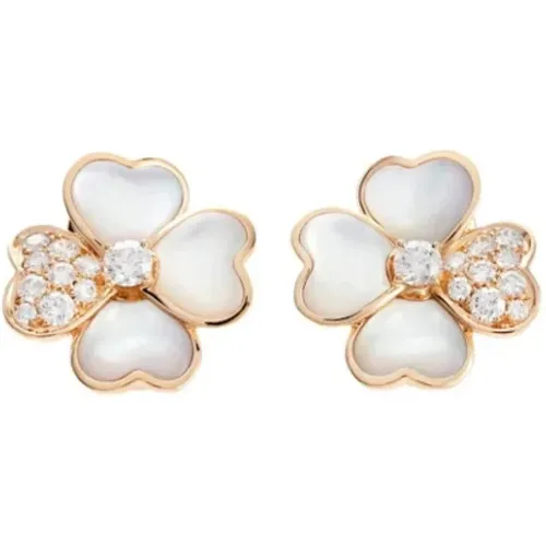 Pre-owned Jewellery, female, , Size: ONE SIZE Pre-owned Rose Gold earrings - Van Cleef & Arpels Pre-owned - Modalova