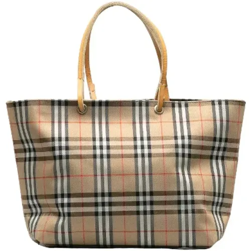 Pre-owned Tote Bags, female, , Size: ONE SIZE Pre-owned Canvas handbags - Burberry Vintage - Modalova