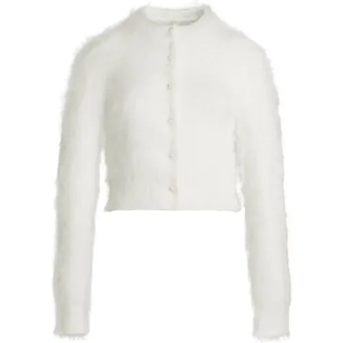 Angora Cardigan Sweater , female, Sizes: M - Maison Margiela - Modalova