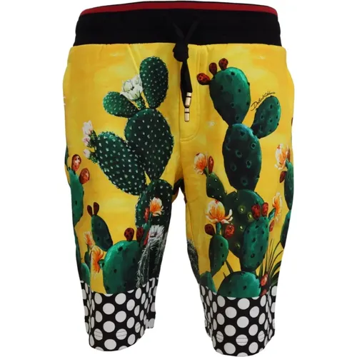 Kaktus Print Sweat Shorts - Dolce & Gabbana - Modalova