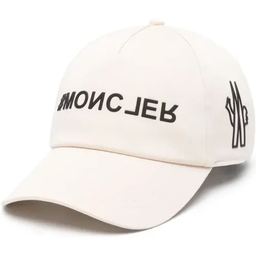 Weiße Baumwoll-Twill-Webhüte,Caps - Moncler - Modalova