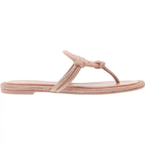 Flip Flops, female, , Size: 7 US Rhinestone Thong Sandals - TORY BURCH - Modalova