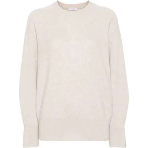 Beiger Sweatshirt Aw24 Damenmode - BRUNELLO CUCINELLI - Modalova