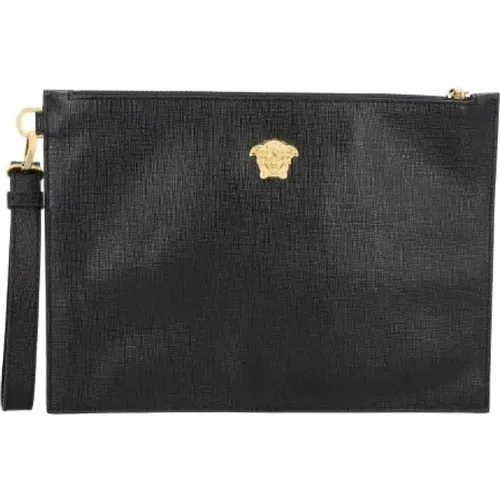 Pre-owned Clutches, female, , Size: ONE SIZE Pre-owned Leather clutches - Versace Pre-owned - Modalova