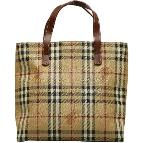 Pre-owned Tote Bags, female, , Size: ONE SIZE Pre-owned Canvas handbags - Burberry Vintage - Modalova