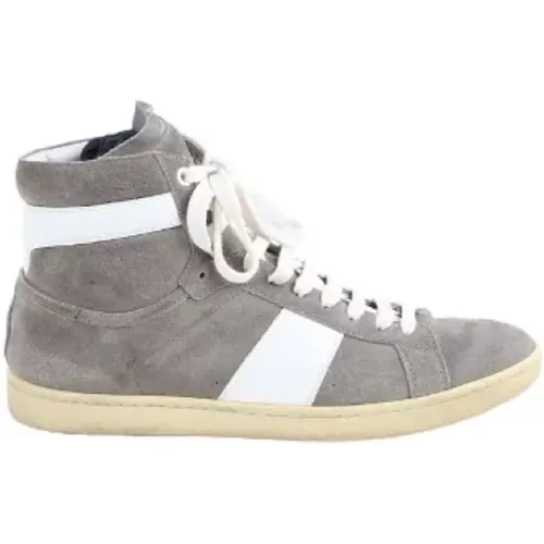 Pre-owned Sneakers, male, , Size: 10 US Pre-owned Suede sneakers - Yves Saint Laurent Vintage - Modalova