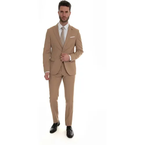 Classic 2-Button Suit , male, Sizes: M, XL - Paoloni - Modalova