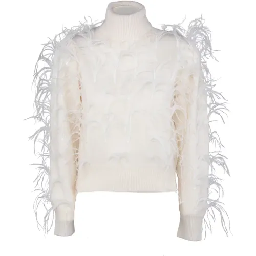 Feather Wool Cashmere Sweater , female, Sizes: M - P.a.r.o.s.h. - Modalova