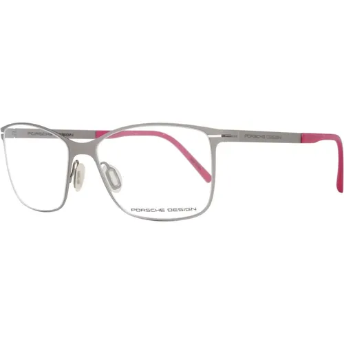 Glasses, female, , Size: ONE SIZE Silver Women Optical Frames Rectangle Style - Porsche Design - Modalova