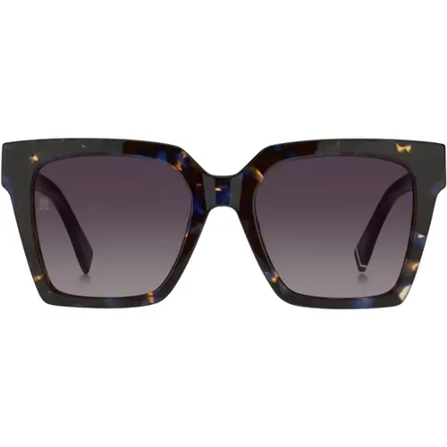 Square Acetate Sunglasses in Dark Brown , female, Sizes: 53 MM - Tommy Hilfiger - Modalova