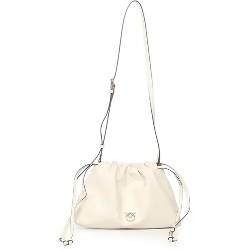 Shoulder Bags, female, , Size: ONE SIZE Soft Leather Mini Clutch Bag - pinko - Modalova