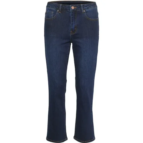 Dark Cropped Jeans , female, Sizes: 3XL - Kaffe - Modalova