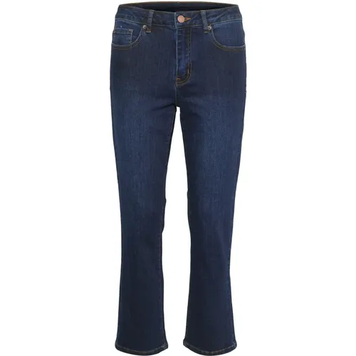 Dark Cropped Jeans , female, Sizes: 3XL, XS - Kaffe - Modalova