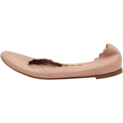 Pre-owned Flats, female, , Size: 8 US Pre-owned Leather flats - Chloé Pre-owned - Modalova