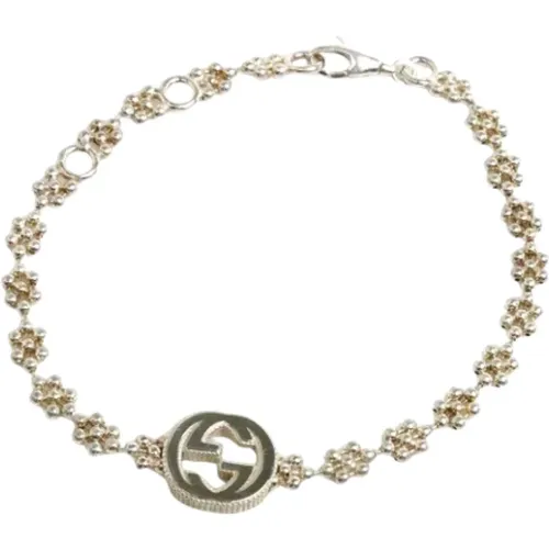 Pre-owned Jewellery, female, , Size: ONE SIZE Pre-owned Silver bracelets - Gucci Vintage - Modalova