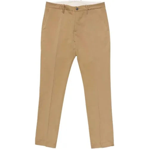 Chinos, male, , Size: XL Slim Fit Chino Pants with Elastic Waist - Nine In The Morning - Modalova