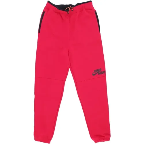 Sweatpants, male, , Size: XL Mystic Hibiscus Black Fleece Pants - Jordan - Modalova