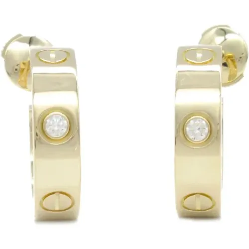 Pre-owned Jewellery, female, , Size: ONE SIZE Pre-owned Metal earrings - Cartier Vintage - Modalova