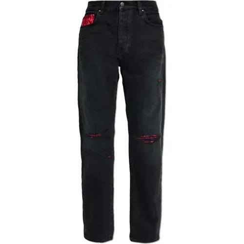 Jeans with straight legs , male, Sizes: W33 - Amiri - Modalova