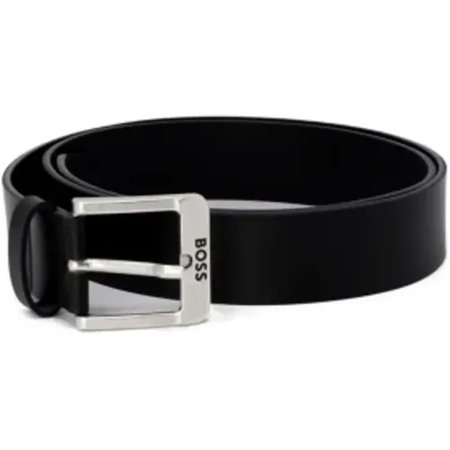 Belts, male, , Size: 115 CM Men's Leather Belt Spring/Summer Collection - Hugo Boss - Modalova