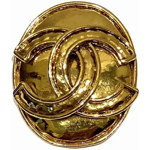 Pre-owned Jewellery, female, , Size: ONE SIZE Pre-owned Metal brooches - Chanel Vintage - Modalova