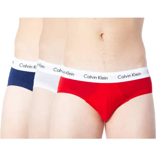 Men`s 3-Pack Low Rise Hip Briefs , male, Sizes: M, L, S, XL - Calvin Klein - Modalova