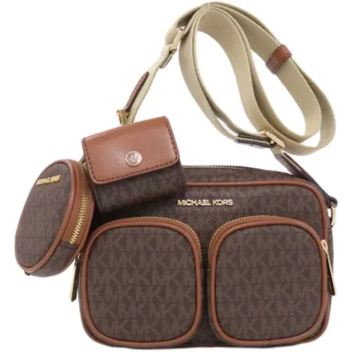 Pre-owned Cross Body Bags, female, , Size: ONE SIZE Pre-owned Canvas shoulder-bags - Michael Kors Pre-owned - Modalova