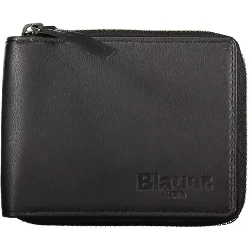 Elegant Leather Wallet with Card Slots , male, Sizes: ONE SIZE - Blauer - Modalova