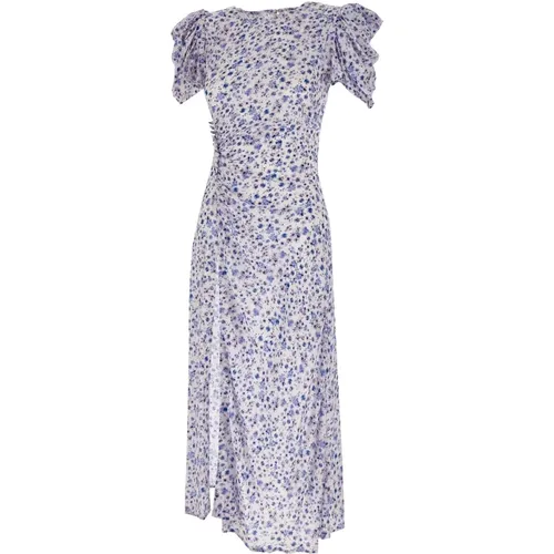 Blue Floral Dress , female, Sizes: L - Mar De Margaritas - Modalova