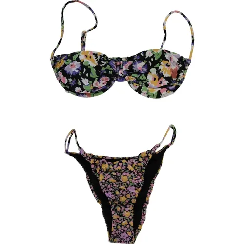 Bikinis, female, , Size: L Floral Bikini Set with Hook Closure - Me-Fui - Modalova