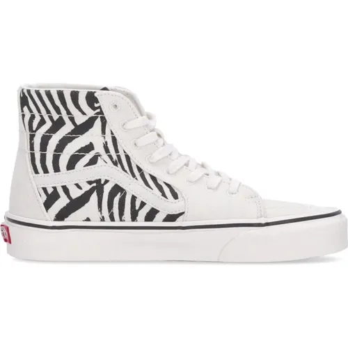 Sneakers, male, , Size: 10 US Zebra High-Top Sneaker Lace-Up - Vans - Modalova