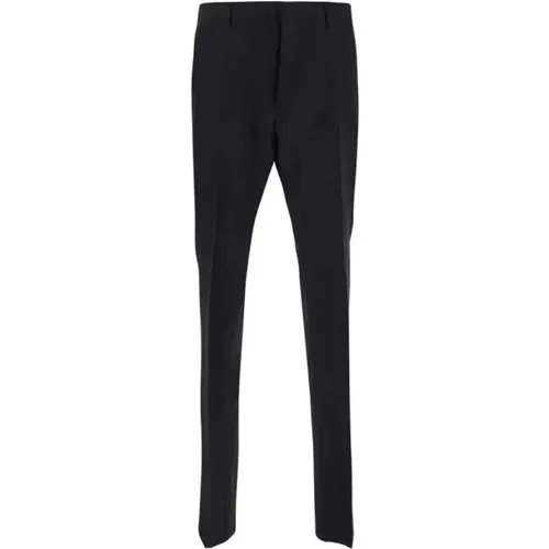 Slim-Fit Wool-Silk Blend Pants , male, Sizes: M - Dsquared2 - Modalova