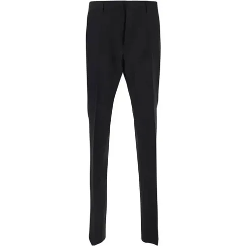 Slim-Fit Wool-Silk Blend Pants , male, Sizes: M, S, XL, L - Dsquared2 - Modalova
