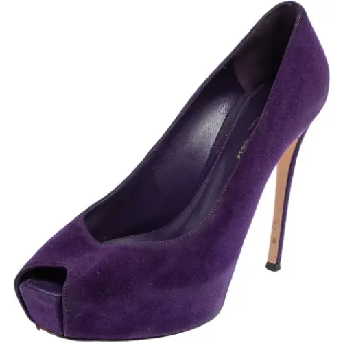 Pre-owned Pumps, female, , Size: 9 1/2 US Pre-owned Suede heels - Gianvito Rossi Pre-owned - Modalova